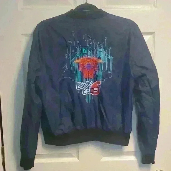 Disney Big Hero Six Bomber Jacket Size Medium - Picture 2 of 6